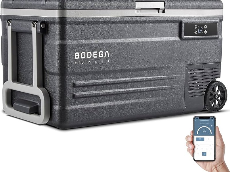 BODEGACOOLER 12 Volt Refrigerator, Portable Freezer, Car Fridge Dual Zone WiFi APP Control, 80 Quart (75L)