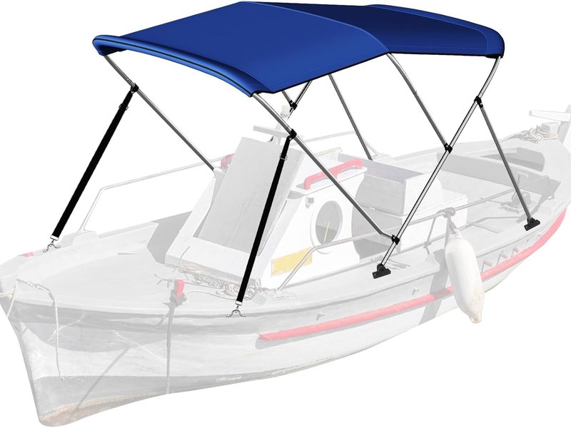 DoCred Foldable Bimini Top Boat Cover Canopy Cover