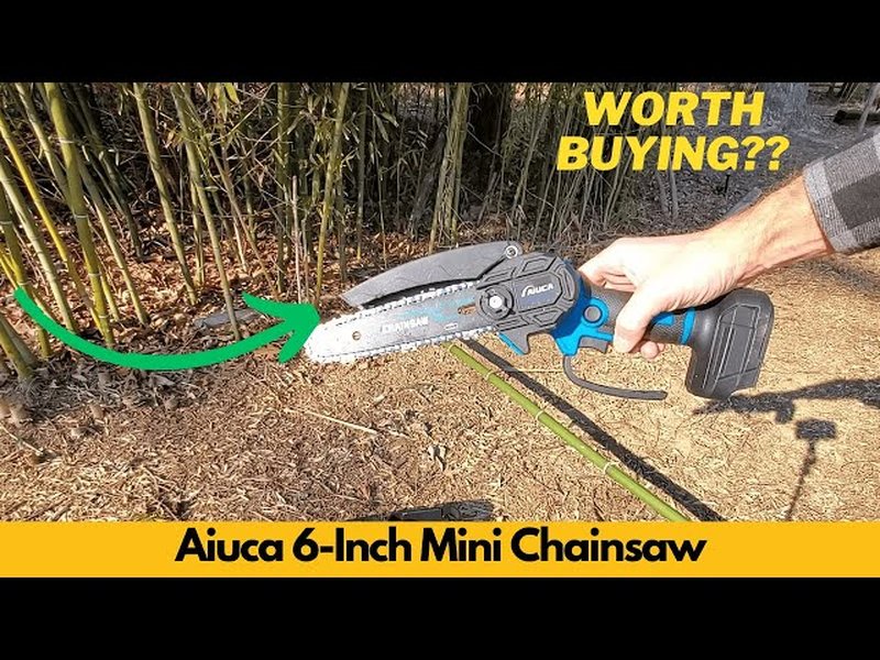 Mini Cordless Chainsaw, 6 Inch Handheld Chain Saw With Security Lock